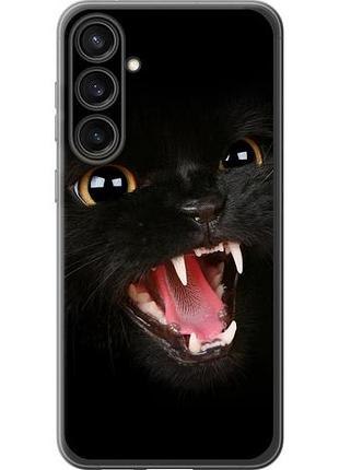 Чехол на samsung galaxy s23 fe чёрная кошка из силикона fch_0172709