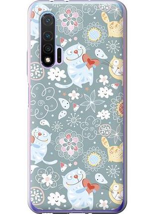 Чехол на huawei nova 6 котята v3 из силикона fch_0172744