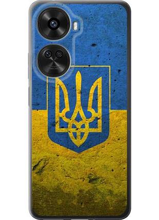 Чехол на huawei nova xiaomi 12 se / nova 11 se флаг и герб украины 2 из силикона fch_0
