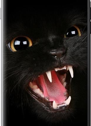 Чехол на iphone 8 plus чёрная кошка из силикона fch_0158916