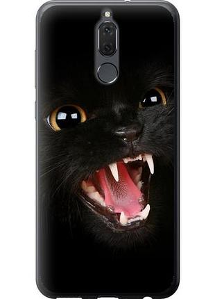 Чехол на huawei mate 10 lite чёрная кошка из силикона fch_0172703