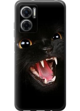 Чехол на xiaomi redmi 10 5g чёрная кошка из силикона fch_0159023