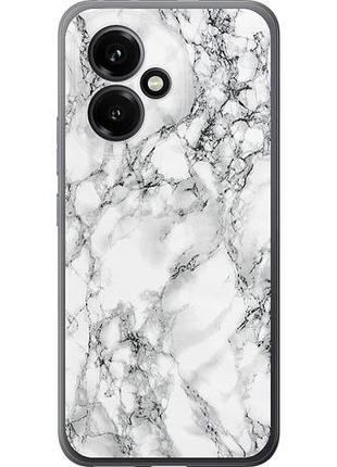 Чехол на huawei honor 400 5g мрамор белый из силикона fch_0172204