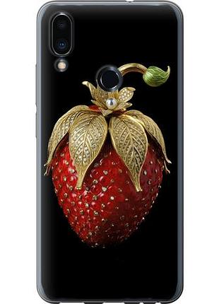 Чехол на meizu note 9 клубника v3 из пластика fch_0162573