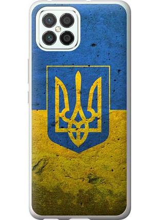 Чехол на huawei nova 8 se флаг и герб украины 2 из силикона fch_0172393