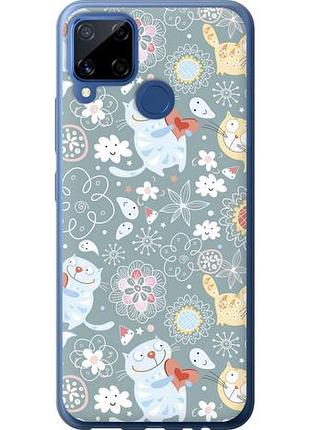 Чехол на realme c15 котята v3 из силикона fch_0172773