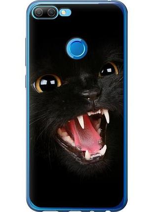 Чехол на huawei honor 9i чёрная кошка из силикона fch_0172695