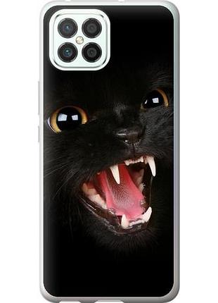 Чехол на huawei nova 8 se чёрная кошка из силикона fch_0172690