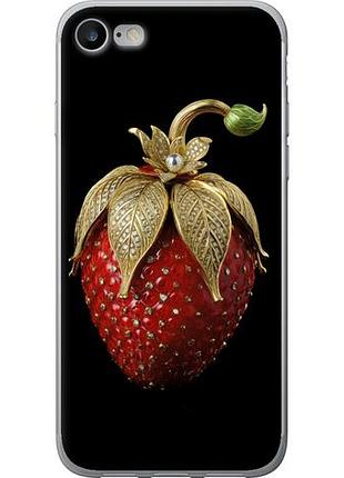Чехол на iphone 7 клубника v3 из пластика fch_0162572