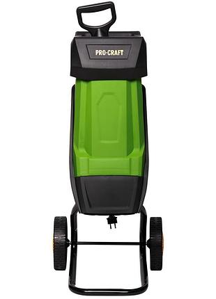 Подрібнювач гілок procraft psl2450 2400 вт, до 40 мм, мішок 50 л