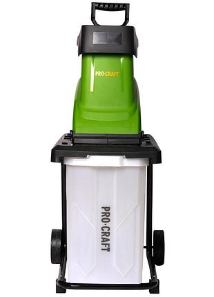 Подрібнювач гілок procraft psl2550 2500 вт, до 45 мм, контейнер 60 л
