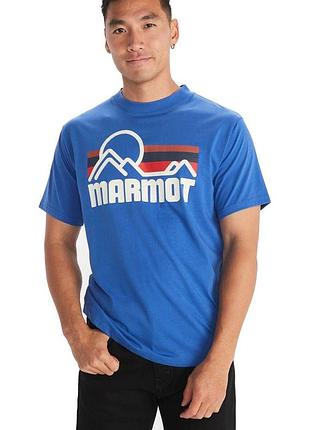 Футболка marmot coastal short-sleeve t-shirt (розмір medium, колір trail blue)