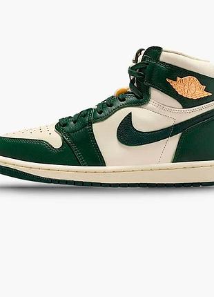 Кросівки жіночі air jordan 1 retro high og beige/green fd2596-101