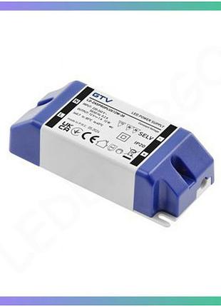 Блок питания gtv pro+ dc12в 12вт вход ac220-240в для светодиодных лент ip20