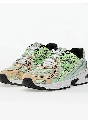 Кроссовки new balance 740 green beige unisex