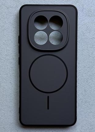 Xiaomi redmi note 15 pro 4g чохол proove softline з magnetic ring, чорно-сірий, з магнітами та бездротовою зарядкою