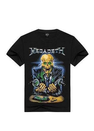 Футболка metal king mega deth чорний l 01886