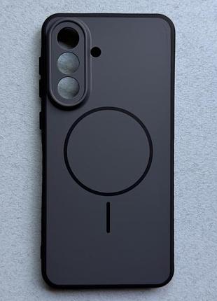 Samsung galaxy a57 чохол proove softline з magnetic ring, чорно-сірий, з магнітами та бездротовою зарядкою
