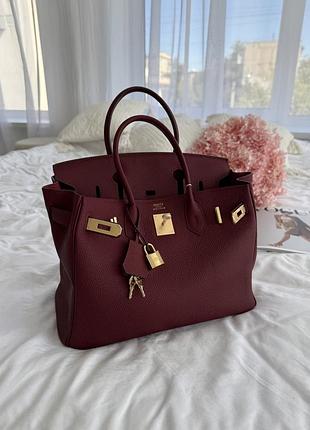 Birkin 30 cm burgundy 30*20*13