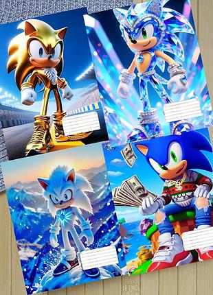 Набір зошитів сонік sonic на скобі 18 аркушів лінія (33935)