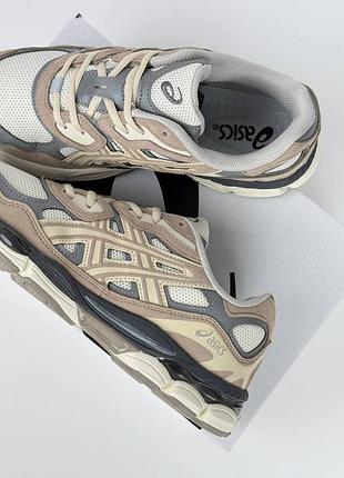Asics gel-nyc beige white grey