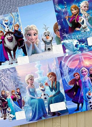 Набор тетрадей холодное сердце frozen на скобе 18 листов линия (34011)