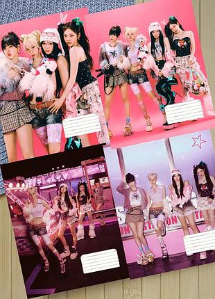 Набір зошитів еспа aespa k-pop на скобі 18 аркушів лінія (33849)
