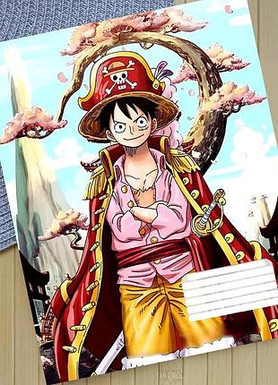 Тетрадь ван пис one piece на скобе 18 листов линия (32037)