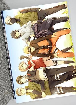 Тетрадь naruto наруто аниме на пружине 48 листов линия (33302)