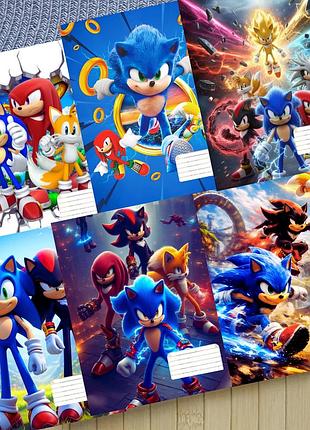 Набор тетрадей соник sonic на скобе 18 листов линия (34018)