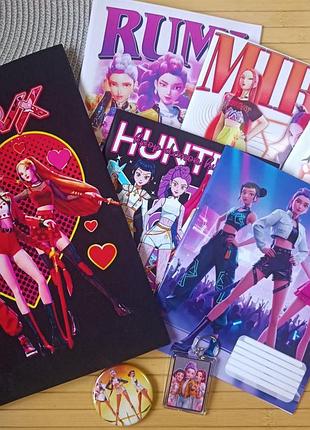 Набор kpop demon hunters кейпоп-охотницы на демонов из предметов на скобе 18 листов линия (34042)