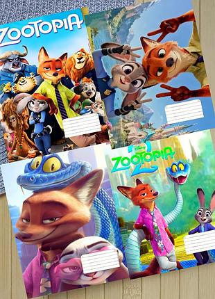 Набір зошитів зоотрополіс zootopia на скобі 18 аркушів лінія (33891)