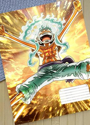 Тетрадь ван пис one piece на скобе 18 листов линия (32056)