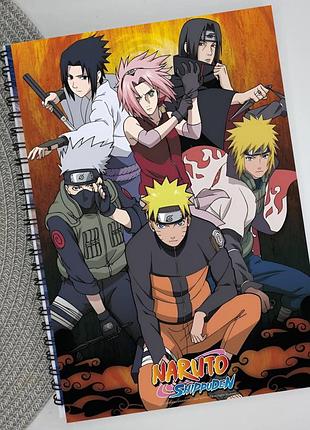 Тетрадь naruto наруто аниме на пружине 48 листов линия (33295)