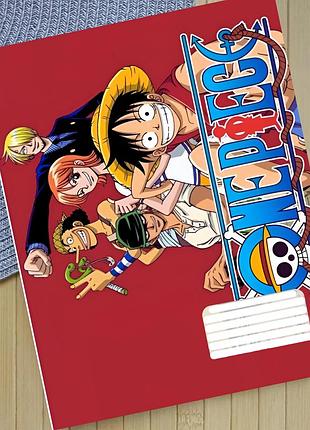Тетрадь ван пис one piece на скобе 18 листов линия (32033)