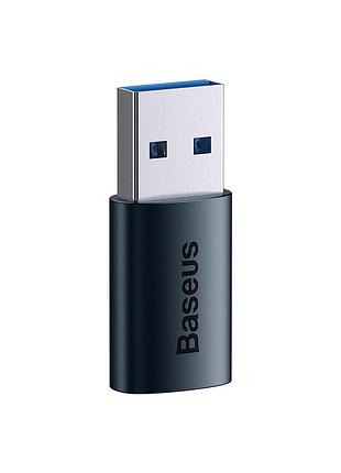 Адаптер baseus ingenuity series mini otg adaptor usb 3.1 to type-c blue