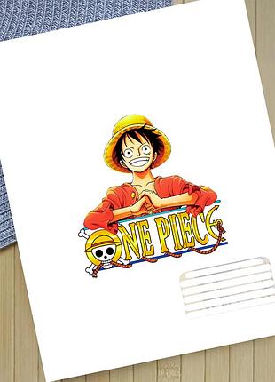 Тетрадь ван пис one piece на скобе 18 листов линия (32042)