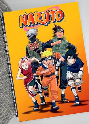 Тетрадь naruto наруто аниме на пружине 48 листов линия (33290)