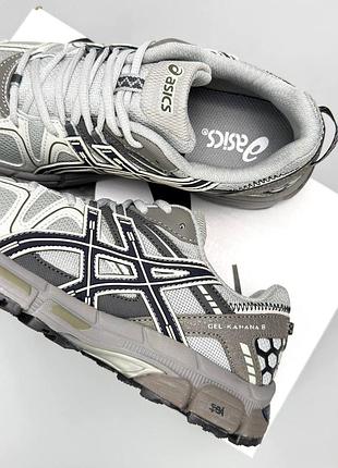 Asics gel-kahana 8 grey white khaki