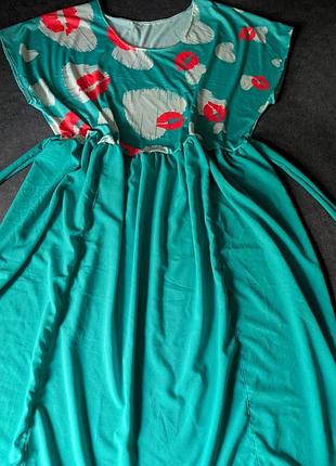 Легкое длинное платье батал платья 👗 платье
