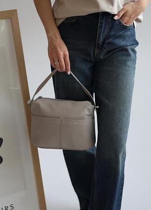 Сумочка красивая женская серый арт.9908 grey (китай)