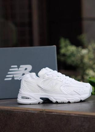 Женские белые кроссовки new balance 530 white х нью беланс 38