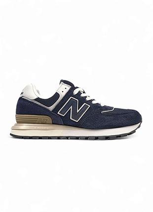 Сині кросівки унісекс new balance 574 legacy blue white х нью беланс 41