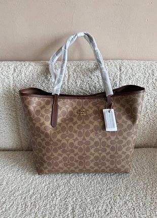 Сумка шопер coach city tote