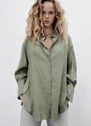 Сорочка оверсайз zara