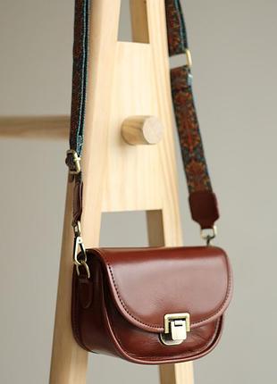 Женская маленькая сумка кросс-боди коричневый арт.77138 brown (китай)