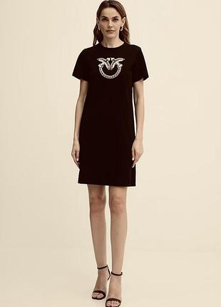 Чорна трикотажная сукня pinko, s