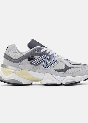 Замшевые серые кроссовки new balance 9060 grey cordura х нью беланс 42