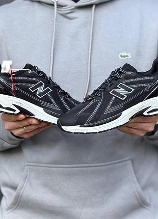 Чоловічі чорні кросівки new balance 1906r black white х нью беланс 44