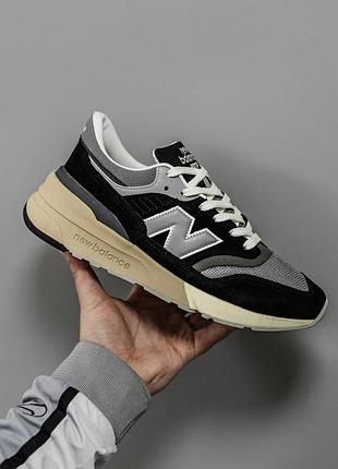 Чорні чоловічі кросівки new balance 997h black grey beige х нью беланс 43